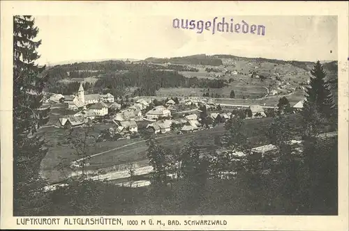 Altglashuetten Gesamtansicht Kat. Feldberg (Schwarzwald)