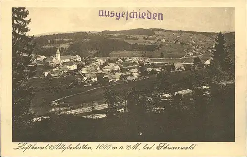 Altglashuetten Gesamtansicht Kat. Feldberg (Schwarzwald)