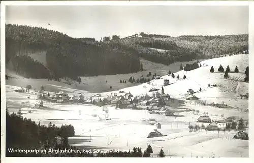 Altglashuetten Gesamtansicht Kat. Feldberg (Schwarzwald)