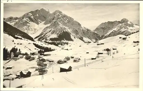 Hirschegg Kleinwalsertal Vorarlberg Elferkopf Zwoelferkopf Widderstein Kat. Mittelberg