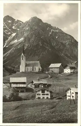 Hirschegg Kleinwalsertal Vorarlberg Kirche Widderstein Baerenkopf Kat. Mittelberg