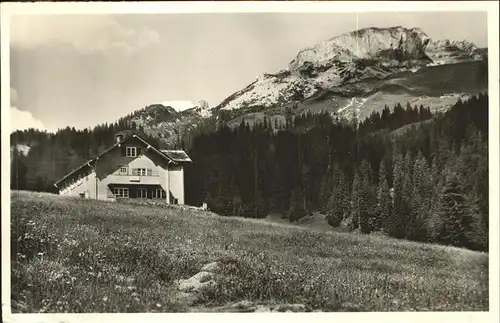 Hirschegg Kleinwalsertal Vorarlberg Wuerzburger Huette Kat. Mittelberg