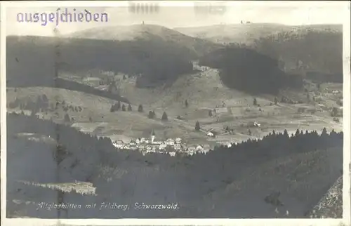 Altglashuetten Feldberg Kat. Feldberg (Schwarzwald)