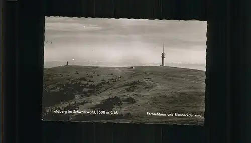 Feldberg Schwarzwald Fernsehturm und Bismarck Denkmal Kat. Feldberg (Schwarzwald)