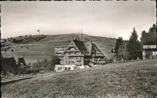 Feldberg Schwarzwald Hotel Feldberger Hof mit Fernsehturm Kat. Feldberg (Schwarzwald)