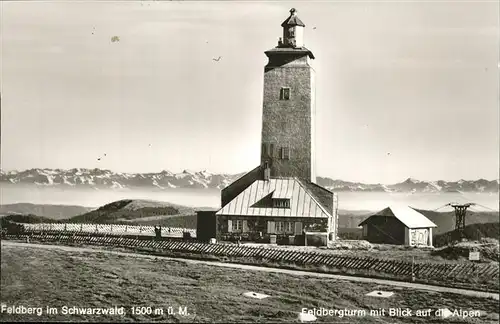 Feldberg Schwarzwald Gipfel mit Feldbergturm und Alpenblick Kat. Feldberg (Schwarzwald)