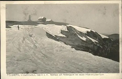 Feldberg Schwarzwald Gasthaus zum Feldbergturm mit neuem Friedrich Luisen Turm Kat. Feldberg (Schwarzwald)