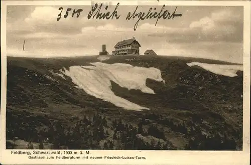 Feldberg Schwarzwald Gasthaus zum Feldbergturm mit neuem Friedrich Luisen Turm Kat. Feldberg (Schwarzwald)