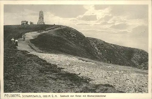 Feldberg Schwarzwald Seebuck von Osten mit Bismarck Denkmal Kat. Feldberg (Schwarzwald)