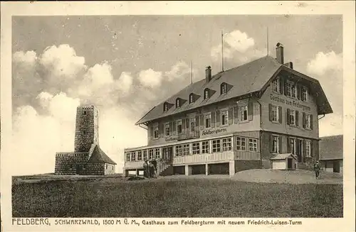 Feldberg Schwarzwald Gasthaus zum Feldbergturm mit neuem Friedrich Luisen Turm Kat. Feldberg (Schwarzwald)