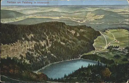 Feldberg Schwarzwald Panorama mit Feldsee Feldpost Kat. Feldberg (Schwarzwald)