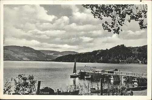 Titisee Partie am Titisee Anlegesteg Boot Kat. Titisee Neustadt