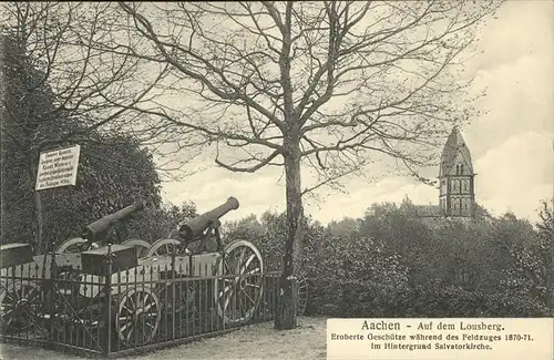 Aachen Lousberg Geschuetz Salvatorkirche Kat. Aachen