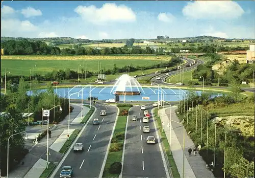 Aachen Autobahn Verteilerring Fontaene Kat. Aachen