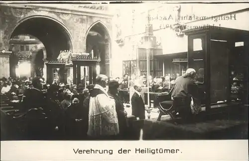 Aachen Heiligtumsfahrt Jubilaeumsjahr Verehrung der Heiligtuemer Kat. Aachen