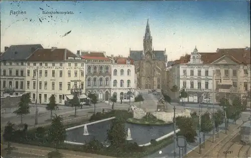 Aachen Bahnhofsvorplatz Denkmal Kirche Kat. Aachen