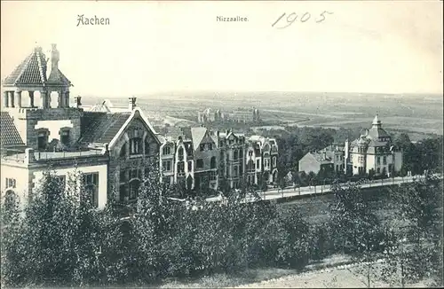 Aachen Panorama mit Nizza Alle Kat. Aachen