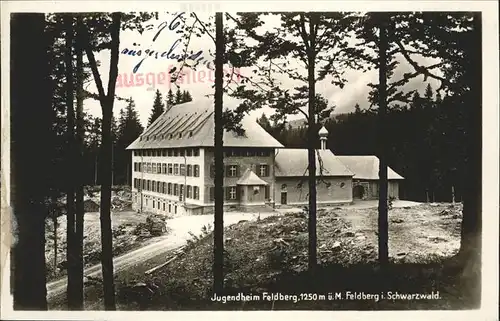 Feldberg Schwarzwald Kinderheilstaette Caritas Haus Jugendheim Kapelle Stempel auf AK Kat. Feldberg (Schwarzwald)