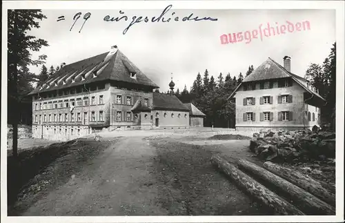 Feldberg Schwarzwald Kinderheilstaette Caritas Haus Jugendheim Kapelle Stempel auf AK Kat. Feldberg (Schwarzwald)