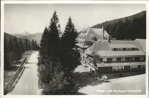 Feldberg Schwarzwald Hotel und Kurhaus Hebelhof Kat. Feldberg (Schwarzwald)