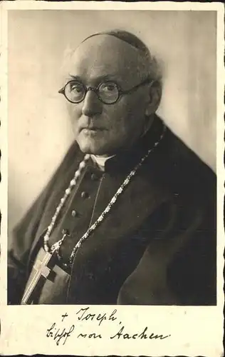 Aachen Bischof Joseph Kat. Aachen