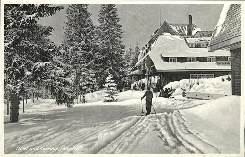 Feldberg Schwarzwald Hotel und Kurhaus Hebelhof Kat. Feldberg (Schwarzwald)