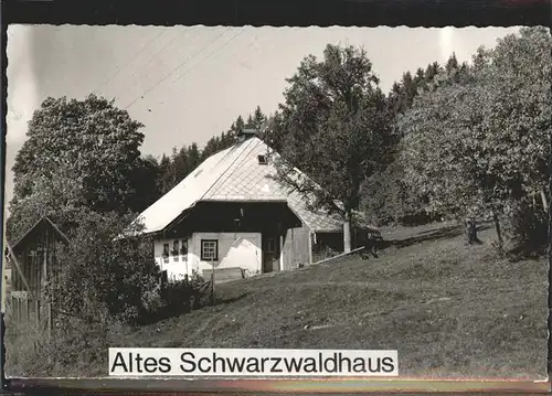 Oberbraend Altes Schwarzwaldhaus Kat. Eisenbach (Hochschwarzwald)
