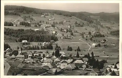 Altglashuetten Panorama mit Hotel Hirschen Kat. Feldberg (Schwarzwald)