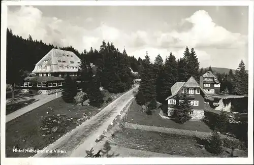 Feldberg Schwarzwald Hotel und Pension Hebelhof mit Dependancen Villa Liseli und Vreneli Kat. Feldberg (Schwarzwald)