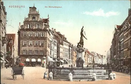 Augsburg Am Merkurbrunnen Kat. Augsburg