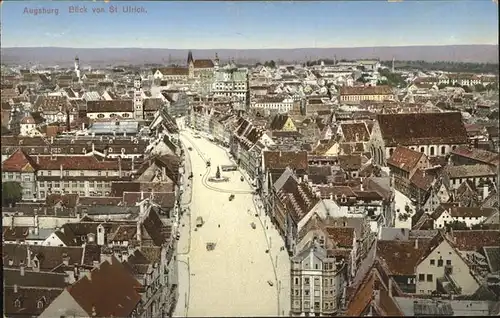 Augsburg Blick von St Ulrich Kat. Augsburg