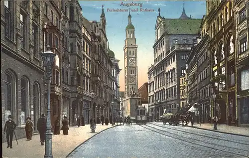 Augsburg Perlachturm und Rathaus Kat. Augsburg