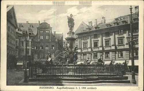 Augsburg Augustusbrunnen Kat. Augsburg