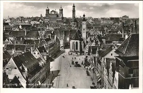 Augsburg Blick vom Jakobsturm Kat. Augsburg