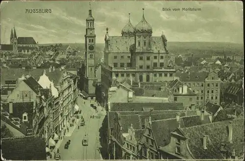 Augsburg Blick vom Moritzturm Feldpost Kat. Augsburg