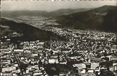 Freiburg Breisgau Panoramablick Kat. Freiburg im Breisgau