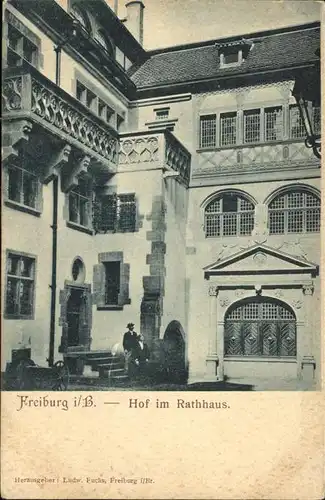 Freiburg Breisgau Hof im Rathaus Kat. Freiburg im Breisgau