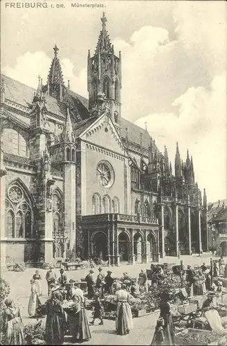 Freiburg Breisgau Muensterplatz Kat. Freiburg im Breisgau