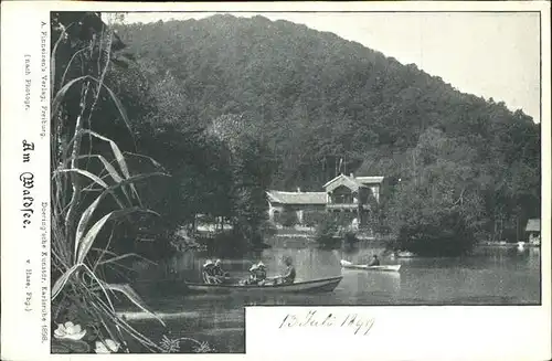 Freiburg Breisgau Am Waldsee Kat. Freiburg im Breisgau