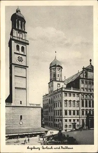 Augsburg Perlach und Rathaus Kat. Augsburg