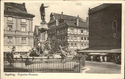 Augsburg Augustus Brunnen Kat. Augsburg