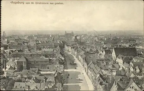 Augsburg Blick vom Ulrichsturm Feldpost Kat. Augsburg