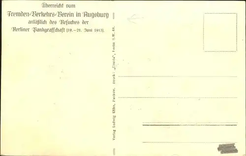 Augsburg Wandgemaelde im grossen Remter der AVP Kat. Augsburg