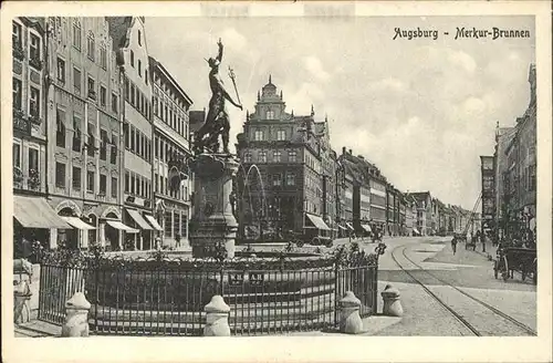 Augsburg Merkurbrunnen Kat. Augsburg