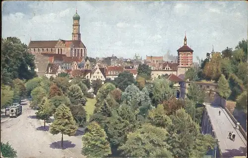 Augsburg St Ulrichskirche und Rotes Tor Kat. Augsburg