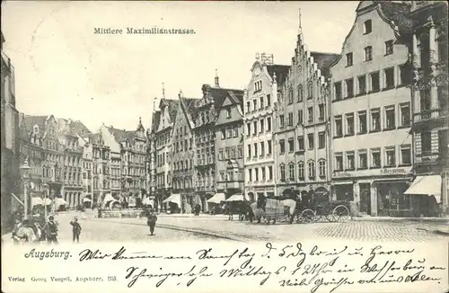 Augsburg Mittlere Maximilianstrasse Kat. Augsburg
