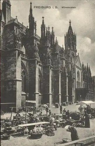 Freiburg Breisgau Muensterplatz Kat. Freiburg im Breisgau