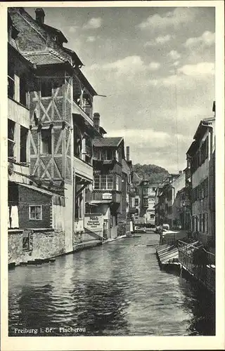 Freiburg Breisgau Fischerau Kat. Freiburg im Breisgau