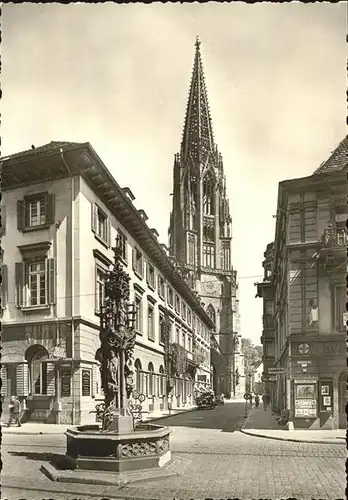 Freiburg Breisgau Blick zum Muenster Kat. Freiburg im Breisgau