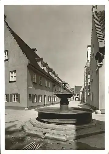 Augsburg Fuggerei   Brunnen Kat. Augsburg